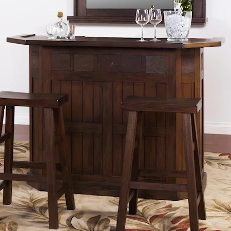 Bar with Slate Tile